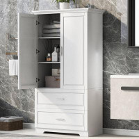 Wildon Home® Freestanding Linen Cabinet