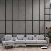 Ivy Bronx Luxury Fabric Couch Sectional Chaise Lounge