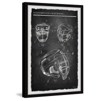 Isabelle & Max™ Masque de gardien de but de hockey sur glace II - reproduction de cadre photo
