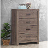 Wade Logan 4 Drawers Wooden Chest In Coastal White