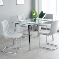 Wrought Studio Table And Chair Set, Table And 4 Chairs, Dining Table Set
