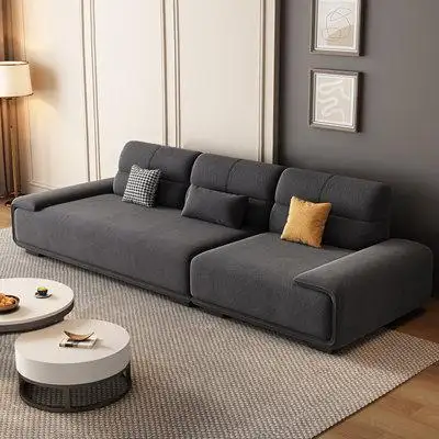 Crafts Design Trade 110.24" Black Chenille Cloth Modular Sofa