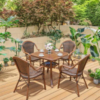 Bayou Breeze Outdoor  Rattan Table  And Chairs