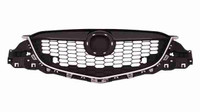 Grille Mazda Cx5 2013-2015 Partial Painted-Bk With Chrome Mldg , MA1200187