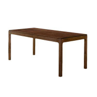 Loon Peak Modern simple full solid wood rectangular home dining table.