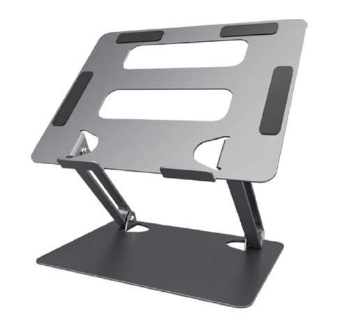 Aluminum Alloy Laptop and Tablet Stand - Up to 17.3 inch - Adjustable, Foldable and Ventilated - Grey in Laptop Accessories