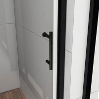 Bossicavelly 36" x 72" Bi-fold Semi Frameless Shower Door