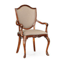 Jonathan Charles Fine Furniture Upholstered Dining Chair with Arms