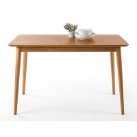 George Oliver Komarek 47.2" Solid Wood Dining Table