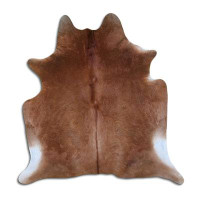 Foundry Select NATURAL HAIR ON Cowhide RUG BROWN 2 - 3 M GRADE A