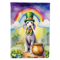 Caroline's Treasures Bedlington Terrier St Patrick's Day House Flag