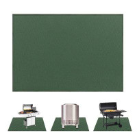 URKNO Large Under Grill Mat 65×42 Inch Fire Pit Mat,4 Layers Fireproof Mat Grill Pads Protect For Lawn,Deck,Patio,Smoker