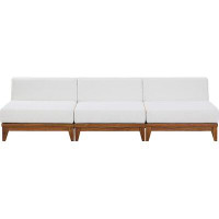 Winston Porter Cohbert 103.5" Wide Outdoor Patio Sofa with Cushions