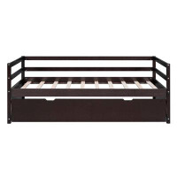 Red Barrel Studio Twin Size Wood Daybed with Twin Size Trundle