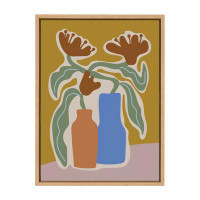 Lark Manor Arloene Expressive Abstract House Plant in Vases Framed Canvas by The Creative Bunch Studio 18x24