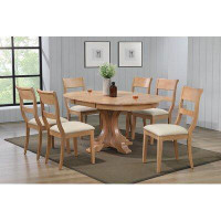 August Grove Granados Extendable Rubberwood Solid Wood Dining Set