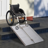 Wheelchair Ramp 35.75" x 29.25" x 2" Silver