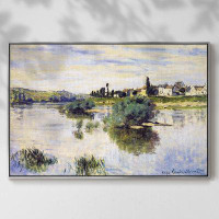 Wexford Home The Seine At Lavacourt, 1878 Framed On Canvas Print