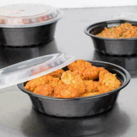Round Microwavable Heavyweight Container with Lid - 150/Case *RESTAURANT EQUIPMENT PARTS SMALLWARES HOODS AND MORE*
