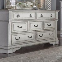 Liberty Furniture Abbey Park 7 Drawer 66" W Solid Wood Dresser