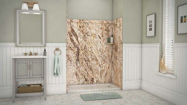Golden Beaches Shower Wall Surround 5mm - 6 Kit Sizes available ( 35 Colors and Styles Available ) **Includes Delivery in Plumbing, Sinks, Toilets & Showers - Image 3