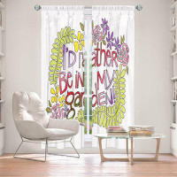 East Urban Home Lined Window Curtains 2-panel Set for Window Size 40" x 61" by Marley Ungaro - In My Garden