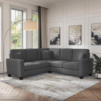 Wade Logan Latitude Run® Amarionna 86W L Shaped Sectional Couch