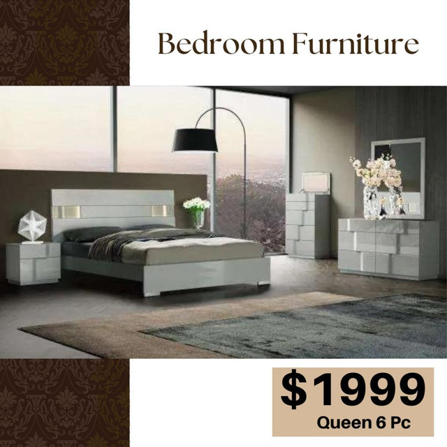 Modern LED Bedroom Set on Sale !! Huge Sale on Furniture !! in Beds & Mattresses in Kingston Area