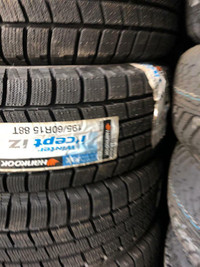 FOUR NEW 195 / 60 R15 HANKOOK ICEPT WINTER TIRES -- SALE