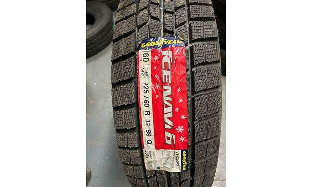 225/60/17 - Single Brand New Goodyear Ice Navi6 Winter Tire. (Stock#4008) in Tires & Rims in Alberta