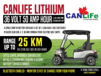 Upgrade Your Electric Golf Cart Batteries To Extended Long Life, Lightweight Zero Maintenance CanLiFe Lithium Batteries