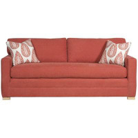 Vanguard Furniture Hillcrest 81" Genuine Leather Square Arm Sofa Bed