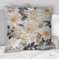 East Urban Home Ethereal Blooms I - Plants Printed Throw Pillow