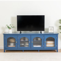 Red Barrel Studio 71-Inchstylishtvcabinet Entertainment Centertv Stand,Tvconsoletable, Media Console,Solidwood Frame,Cha