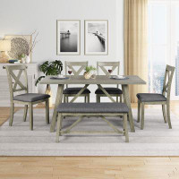Gracie Oaks 6 Pieces Dining Table Set