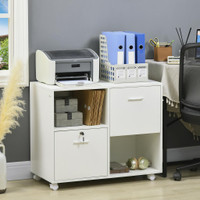 Printer Stand 31.5" W x 15.7" D x 26" H White