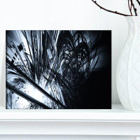 Made in Canada - Design Art '3D Abstract Art' Graphic Art on Wrapped Canvas in Black / White