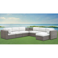 Birch Lane™ Montae 222" Wide Outdoor Patio Sectional with Cushions