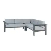 Orren Ellis Elision 92'' Wide Outdoor Sofa with Cushions
