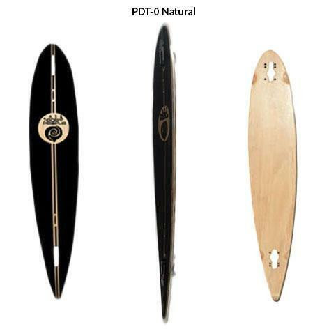 Easy People Longboard Drop Through Series Natural Deck + Grip Tape in Skateboard - Image 4