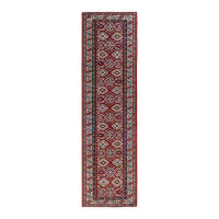 The Twillery Co. Hatch One-of-a-Kind Hand-Knotted New Age 2'9" x 10' Runner Wool Area Rug in Orange