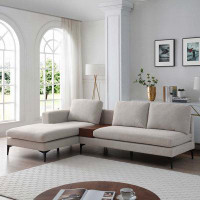 Ivy Bronx L Shape Modern Sectional Couch Sofa