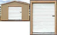 New White Roll-up Shed door 5x7 IN-STOCK