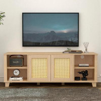 Bayou Breeze Terneuzen Solid Wood TV Stand for TVs up to 75"
