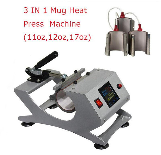 Spring Promotion 3in1 Mug Heat Press Machine 3 Heating Elements for 11oz 12oz 17oz Sublimation Mug Transfer #110016 in Other Business & Industrial in Toronto (GTA) - Image 2