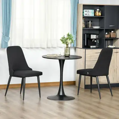 Dining Chair 18.9" x 24.8" x 35" Black