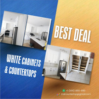 White Kitchen and Countertops on Sale