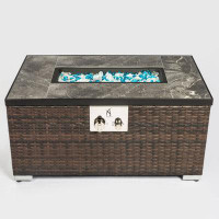 Home Decor Outdoor Rectangle Fire Pit Table