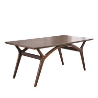 George Oliver Laranjeira Mahogany Solid Wood Dining Table
