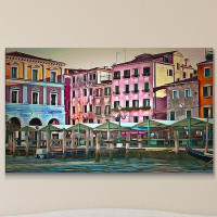 Made in Canada - Picture Perfect International "Venice Architecture III" by Yuri Malkov Painting Print on Wrapped Canvas